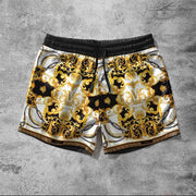 Baroque printed retro luxury shorts