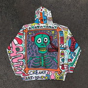 Graffiti fashion casual street style hoodie