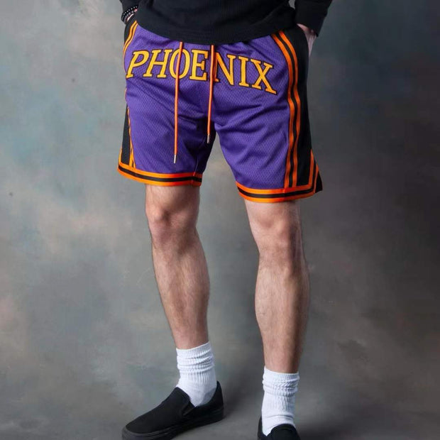 Phoenix casual street sports basketball mesh shorts