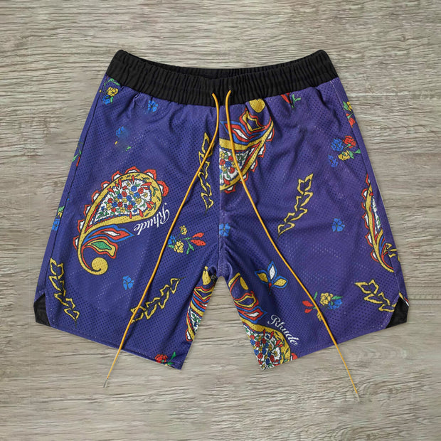 Cashew flower sports shorts