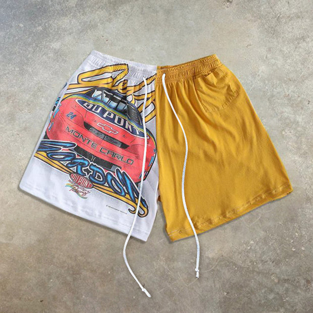Personalized color matching printed men's shorts