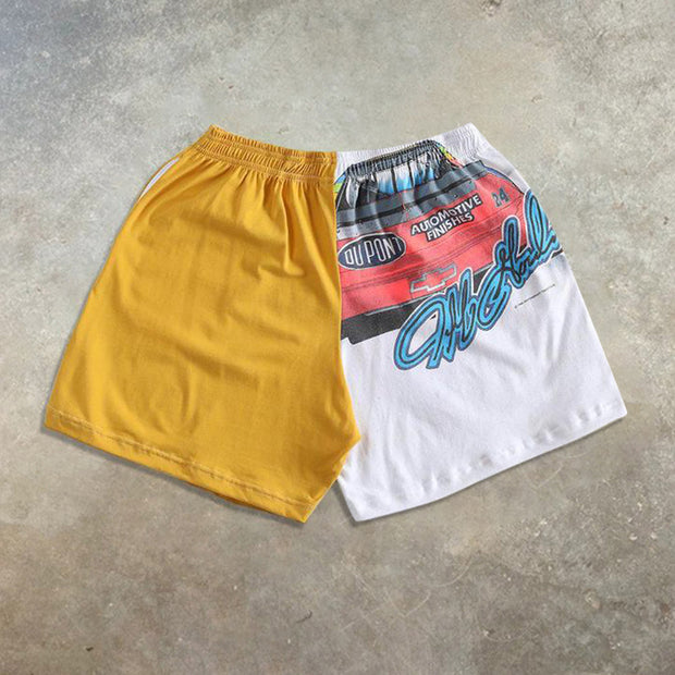 Personalized color matching printed men's shorts