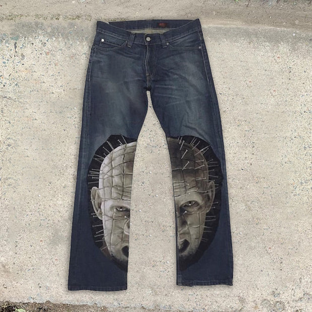 Casual retro ghost chaser street jeans