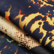 Trendy Leopard Print Loose Short Sleeve Shirt Suit