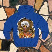 Street style eagle print loose long sleeve hoodie