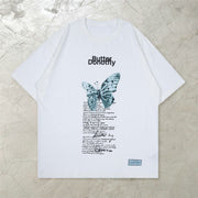 Casual butterfly print T-shirt