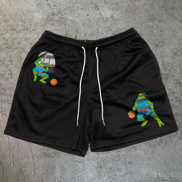 Tide brand casual cartoon basketball mesh shorts