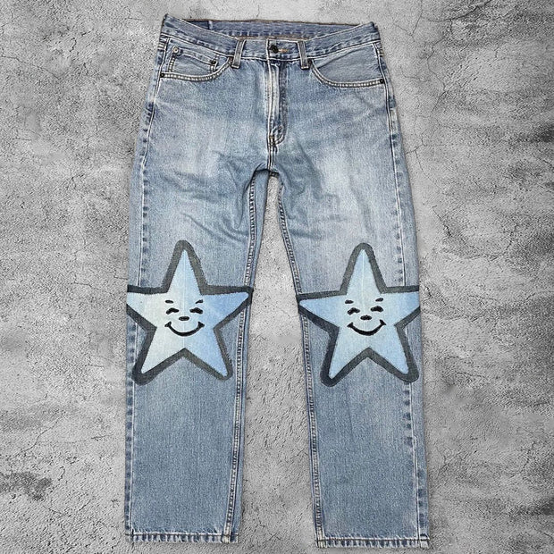 Casual smiley star jeans