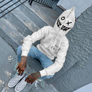 Trendy brand pattern street loose full zipper hoodie