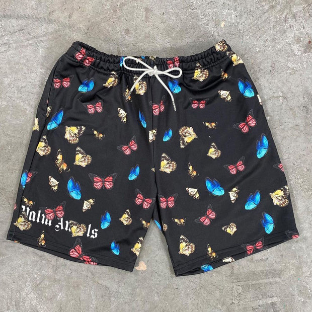 Casual butterfly personality sports men's shorts