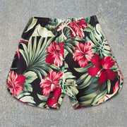 Botanical pattern men's shorts