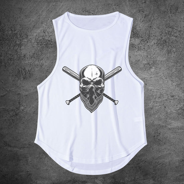 Personalized Skull Sports Quick Dry Tank Top