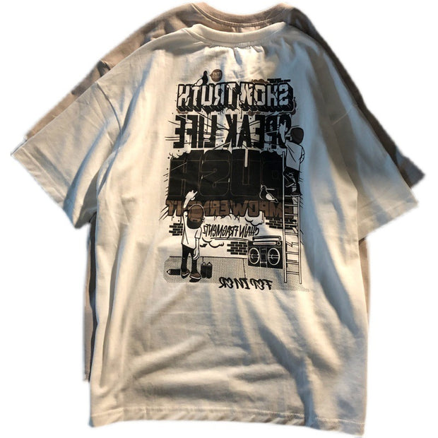 Vintage street print T-shirt