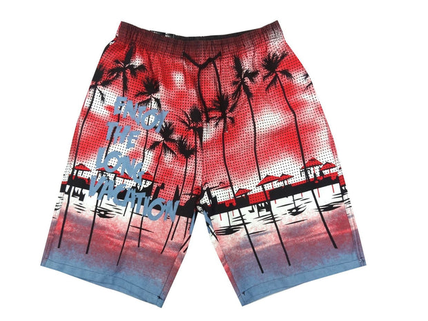 Casual printed shorts beach pants men's