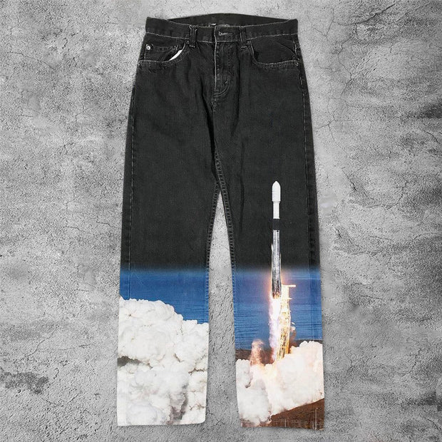 Casual space rocket jeans
