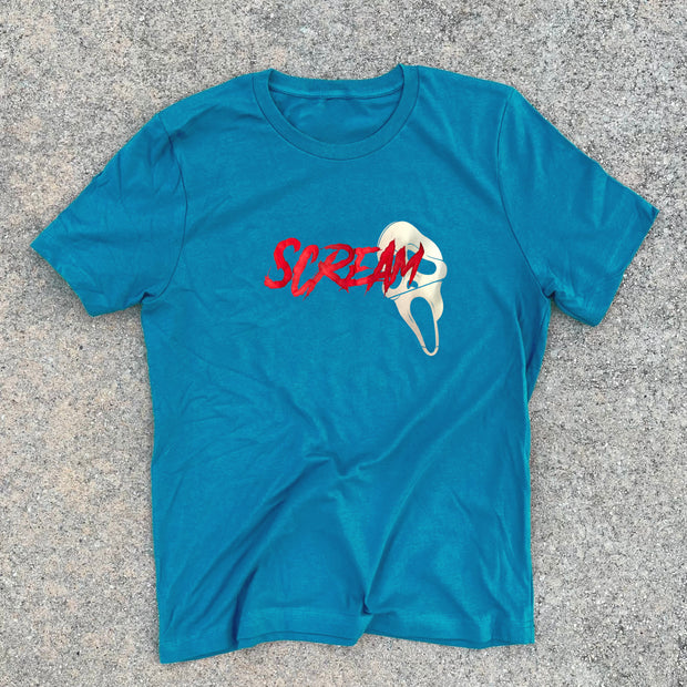 Scream Print Short Sleeve Comfort T-Shirt