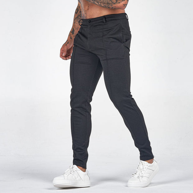 Stylish commuter casual slim fit trousers