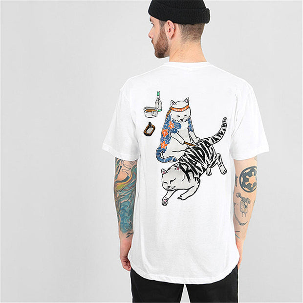 Short-sleeved hip-hop style T-shirt