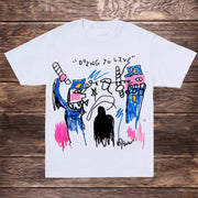 Fun graffiti short sleeve T-shirt