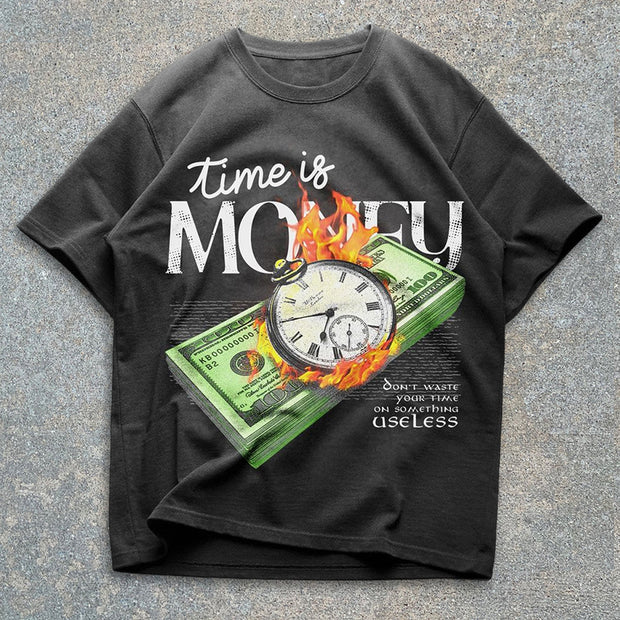 Money Graphic Short Sleeve T-Shirt