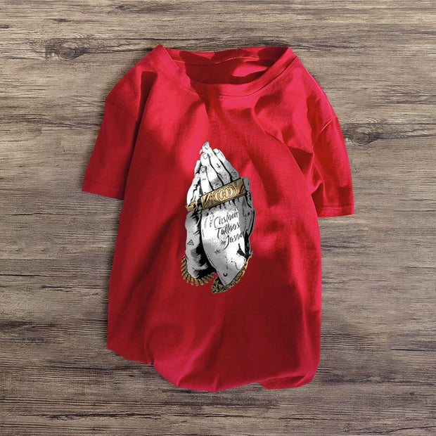 Personalized printed short-sleeved T-shirt