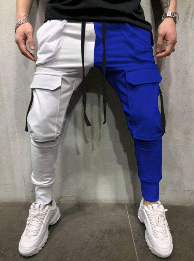 Color matching casual color matching trousers hip-hop slim pants