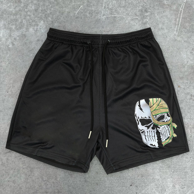 Retro personality trend casual sports shorts