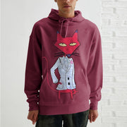 Fashion long-sleeved fox print hoodie