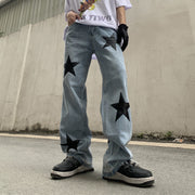 Retro Washed Personalized Street Hip Hop Jeans
