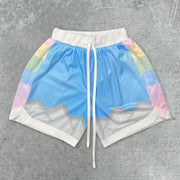Fashion Casual Multicolor Printed Shorts