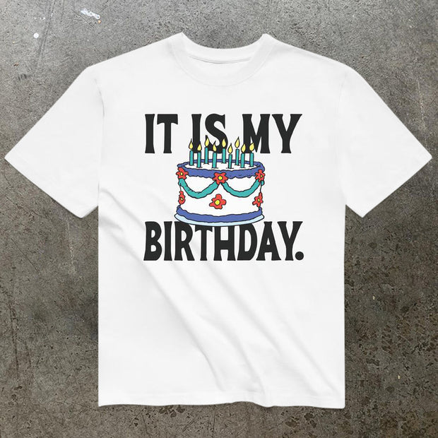 Birthday text T-shirt