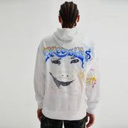 Personalized street style skull print long-sleeved hoodie