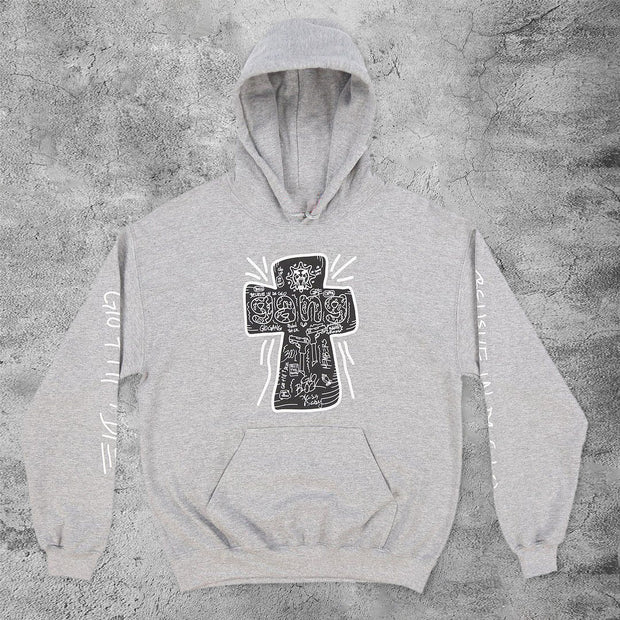 The last home cross casual sports hoodie