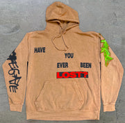 Hip-hop members trendy brand print hoodie