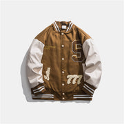 Embroidered casual street home lovers baseball jacket