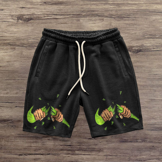 Casual personality trend printing sports shorts