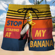 Spoof banana shorts