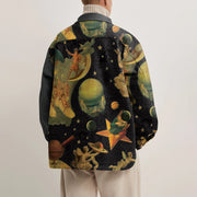 Retro street stitching contrast jacket jacket