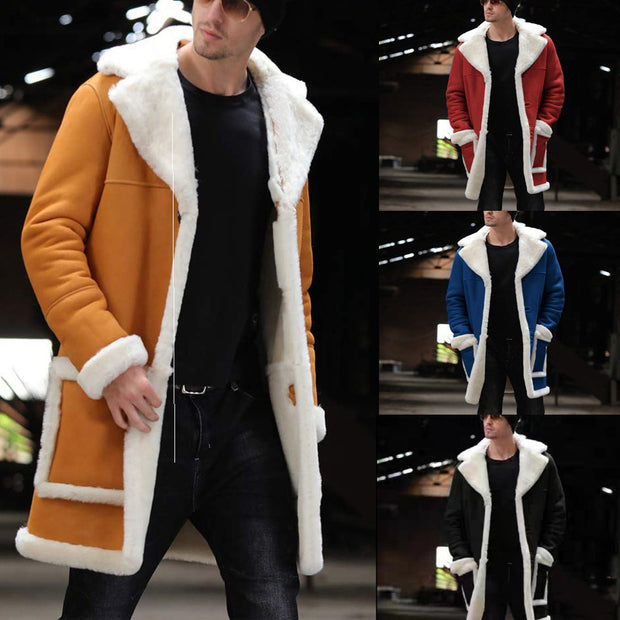 Men's fur coat padded jacket