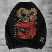 Leisure weak and strong eat dragon and phoenix home sports long-sleeved shirt