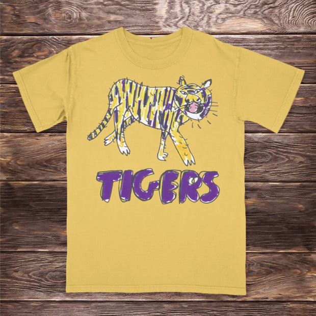Street trend tiger print T-shirt