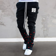 Fashionable street trousers with personality tide brand printing