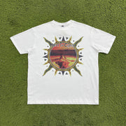Sun fashion hip-hop pattern short-sleeved T-shirt