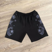 Personalized starry sky print casual shorts