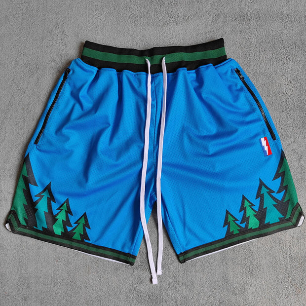 Forest basketball sports breathable casual shorts
