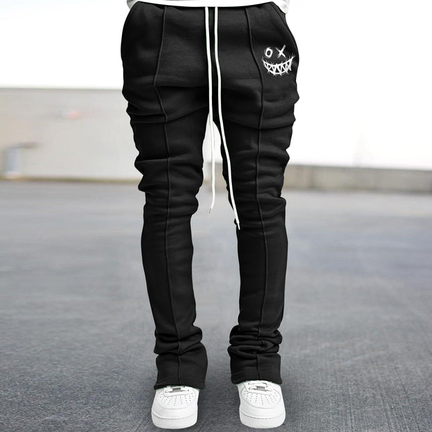 Hip-hop funny print fashion street flared pants