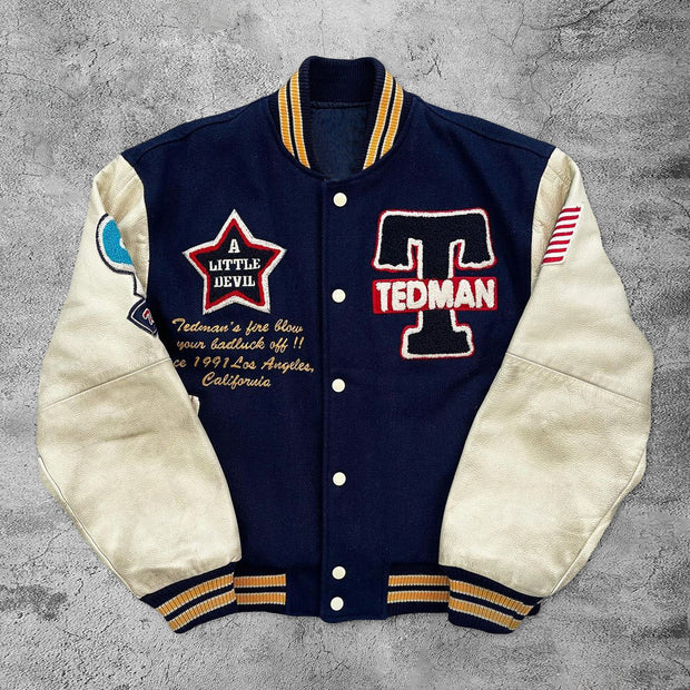 Casual spitfire rugby baseball jacket