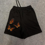 Tide brand printed butterfly retro casual shorts