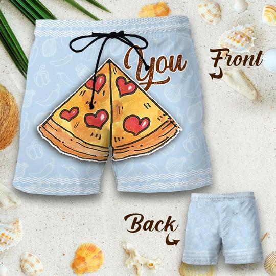 Couples Men's Pizza Shorts