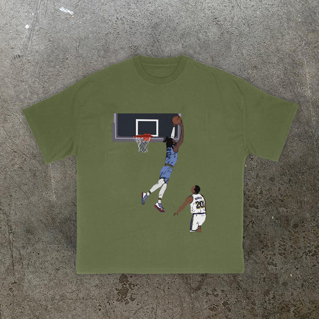 Basketball Fashion Retro Short Sleeve T-Shirt